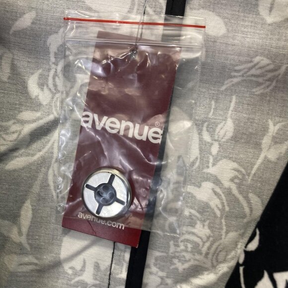 NWT Avenue Lighweight Floral Blazer Jacket Womens 18 Black White Ruched Sleeve - Picture 4 of 14